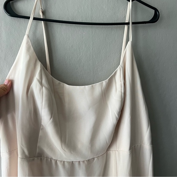 Birdy Grey Champagne Amy Chiffon Bridesmaid Dress Size 1X NWT - Picture 2 of 9